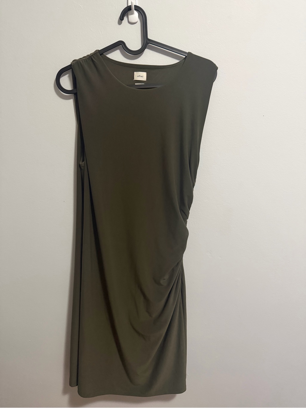 Olive Green Aritzia Maida Dress